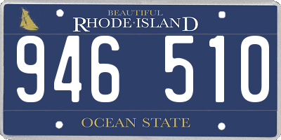 RI license plate 946510