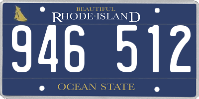RI license plate 946512