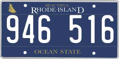 RI license plate 946516