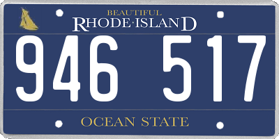 RI license plate 946517
