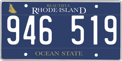 RI license plate 946519