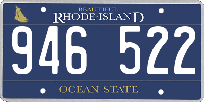 RI license plate 946522