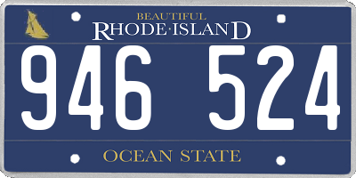 RI license plate 946524