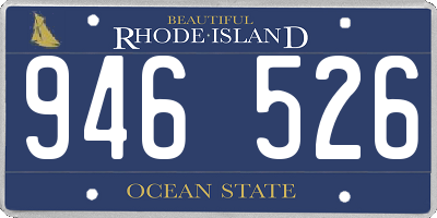 RI license plate 946526
