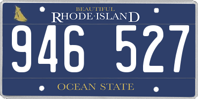 RI license plate 946527