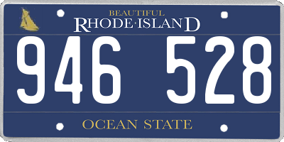 RI license plate 946528
