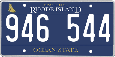RI license plate 946544