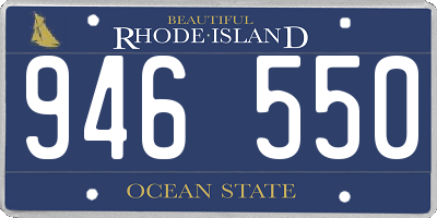 RI license plate 946550