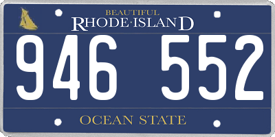 RI license plate 946552