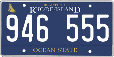 RI license plate 946555