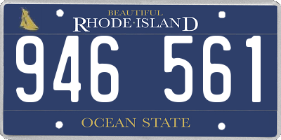 RI license plate 946561