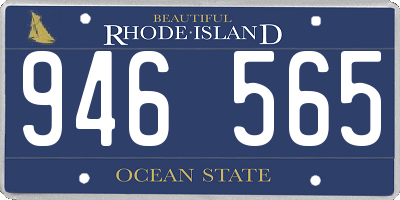 RI license plate 946565