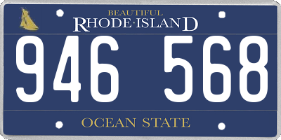 RI license plate 946568