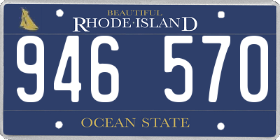 RI license plate 946570