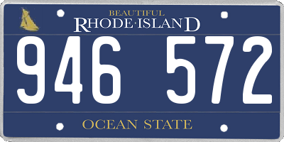 RI license plate 946572