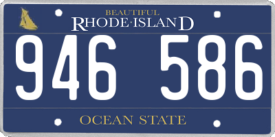 RI license plate 946586