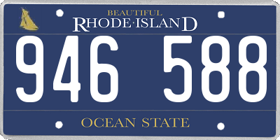 RI license plate 946588