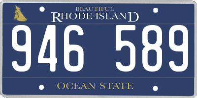 RI license plate 946589