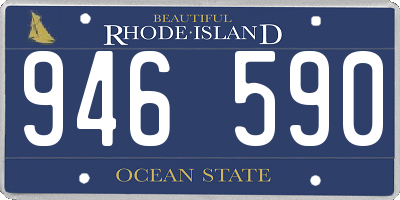 RI license plate 946590