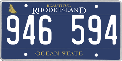 RI license plate 946594