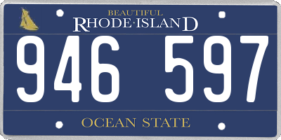 RI license plate 946597