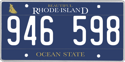 RI license plate 946598