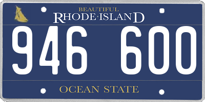 RI license plate 946600