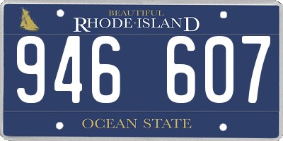 RI license plate 946607