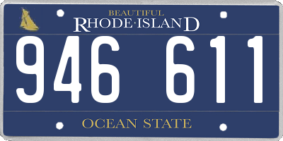 RI license plate 946611