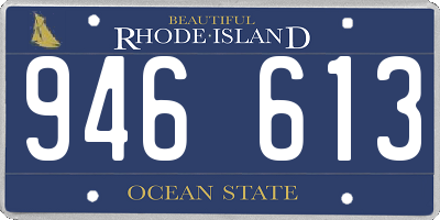 RI license plate 946613