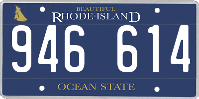 RI license plate 946614