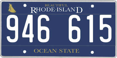 RI license plate 946615