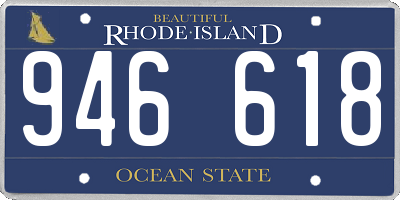 RI license plate 946618