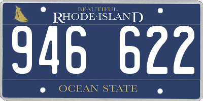 RI license plate 946622