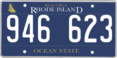 RI license plate 946623