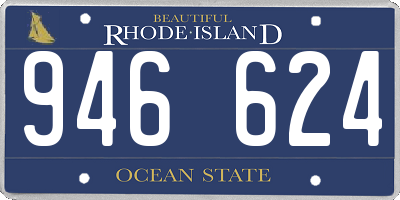 RI license plate 946624