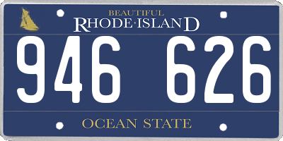RI license plate 946626