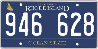 RI license plate 946628