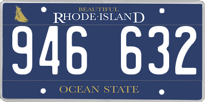 RI license plate 946632