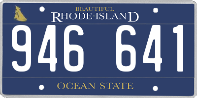 RI license plate 946641