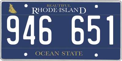 RI license plate 946651