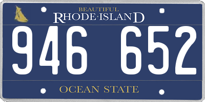 RI license plate 946652