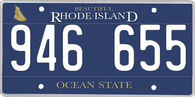 RI license plate 946655