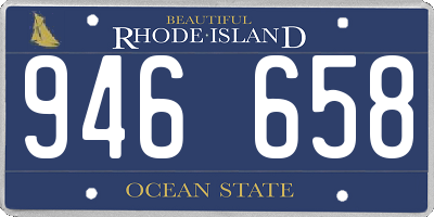 RI license plate 946658