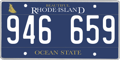 RI license plate 946659
