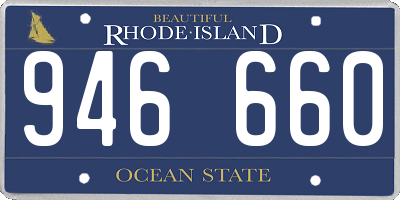 RI license plate 946660