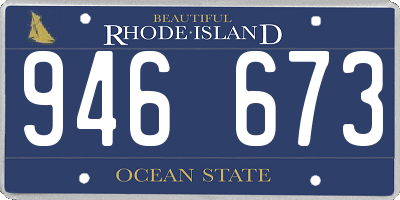 RI license plate 946673
