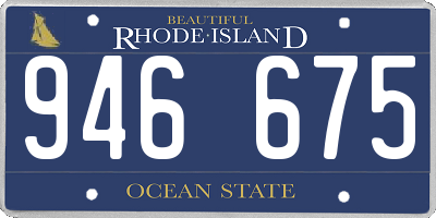 RI license plate 946675