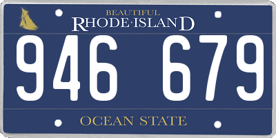RI license plate 946679