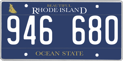 RI license plate 946680